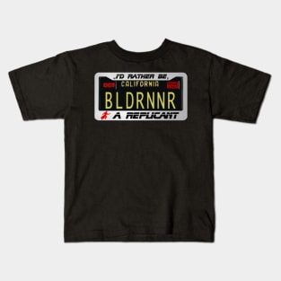 Blade Runner 2049 Replicant License Plate Kids T-Shirt